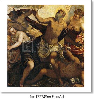 Free art print of Temptation of Saint Anthony. Detail by Jacopo Robusti, Called Tintoretto Free art print of Temptation of Saint Anthony. Detail by Jacopo Robusti, Called Tintoretto