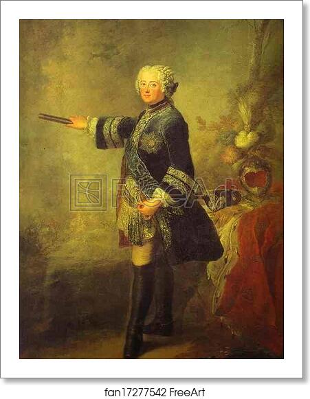 Free art print of Portrait of Frederick II by Antoine Pesne