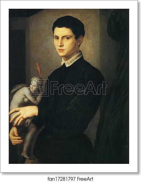 Free art print of Portrait of Young Sculptor (sometimes known as The Amateur of Sculpture) by Agnolo Bronzino