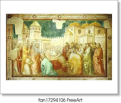 Free art print of Raising of Drusiana by Giotto