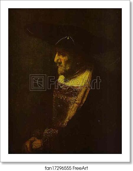 Free art print of Portrait of a Man in the Hat Decorated with Pearls by Rembrandt Harmenszoon Van Rijn Free art print of Portrait of a Man in the Hat Decorated with Pearls by Rembrandt Harmenszoon Van Rijn