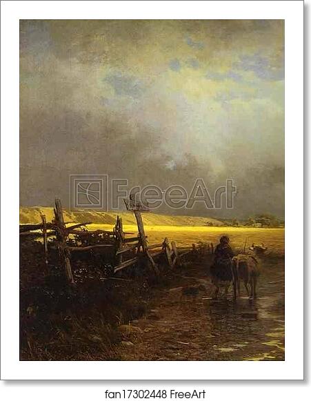Free art print of After a Rain. Country Road. Detail by Feodor Vasilyev Free art print of After a Rain. Country Road. Detail by Feodor Vasilyev