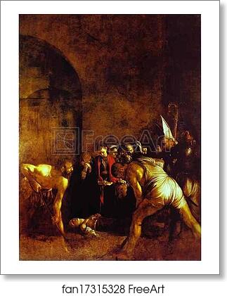Free art print of The Burial of St. Lucy by Caravaggio