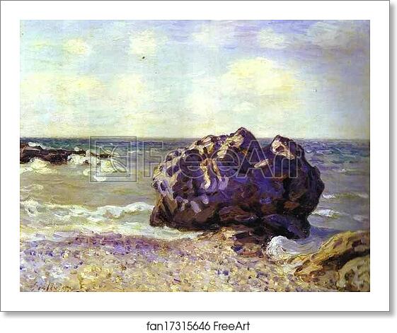 Free art print of Langland Bay, Storr's Rock - Morning by Alfred Sisley Free art print of Langland Bay, Storr's Rock - Morning by Alfred Sisley