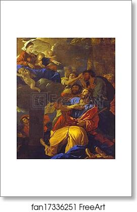 Free art print of The Virgin of the Pillar Appearing to St. James the Greater by Nicolas Poussin