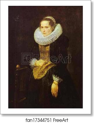 Free art print of Portrait of a Flemish Lady by Sir Anthony Van Dyck