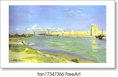 Free art print of Mall of Aigues-Mortes by Frédéric Bazille