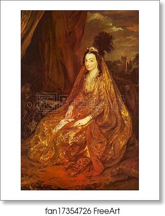 Free art print of Lady Sherly by Sir Anthony Van Dyck
