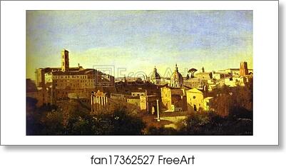 Free art print of Rome: The Forum Seen from the Farnese Gardens by Jean-Baptiste-Camille Corot Free art print of Rome: The Forum Seen from the Farnese Gardens by Jean-Baptiste-Camille Corot