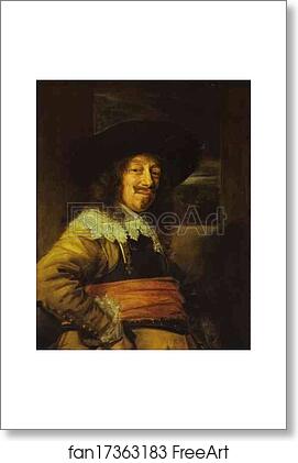 Free art print of Portrait of an Officer by Frans Hals