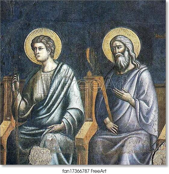 Free art print of The Last Judgment. Seated Apostles. Detail by Pietro Cavallini