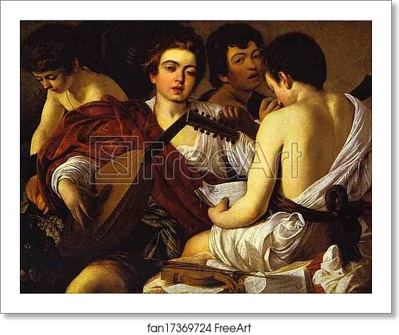 Free art print of The Musicians by Caravaggio Free art print of The Musicians by Caravaggio