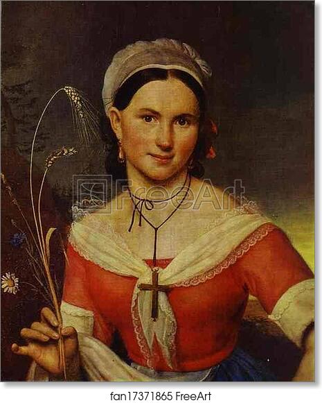 Free art print of Portrait of Ye. A. Teleshova by Orest Kiprensky