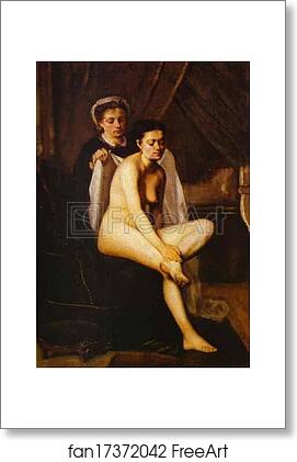 Free art print of After the Bath by Frédéric Bazille
