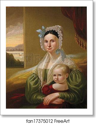 Free art print of Mrs. David Steele Lamme and Son William Wirt by George Caleb Bingham