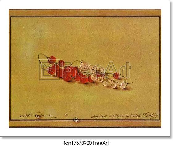 Free art print of Red and White Currants by Count Feodor Tolstoy Free art print of Red and White Currants by Count Feodor Tolstoy