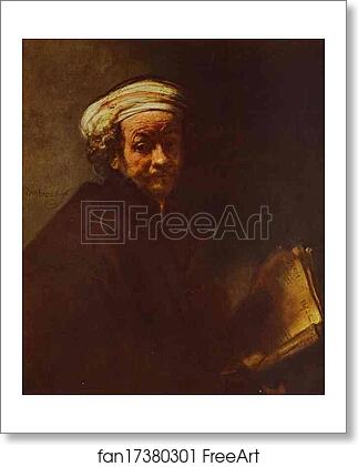 Free art print of Self-Portrait as St. Paul by Rembrandt Harmenszoon Van Rijn
