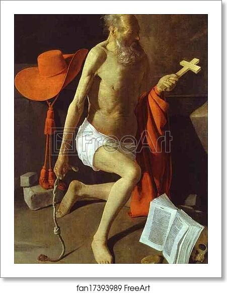 Free art print of Repentance of St. Jerome by Georges De La Tour Free art print of Repentance of St. Jerome by Georges De La Tour