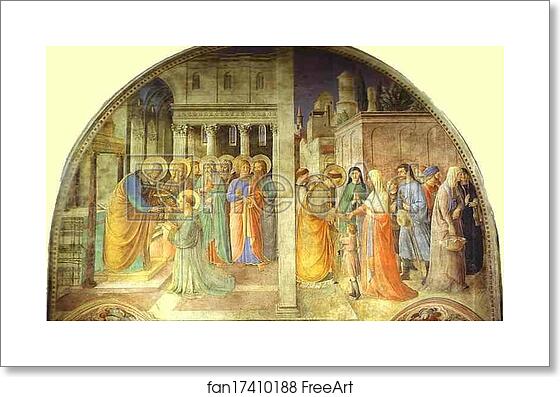 Free art print of Ordination of St. Stephen by St. Peter by Fra Angelico Free art print of Ordination of St. Stephen by St. Peter by Fra Angelico