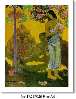 Free art print of Te avae no Maria (Month of Maria) by Paul Gauguin