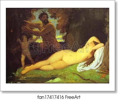 Free art print of Jupiter and Antiope by Jean-Auguste-Dominique Ingres