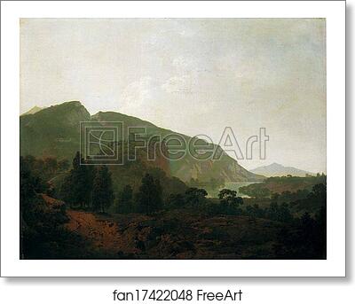 Free art print of Italian Landscape by Joseph Wright Of Derby