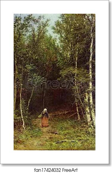 Free art print of Landscape with a Woman by Ivan Shishkin Free art print of Landscape with a Woman by Ivan Shishkin