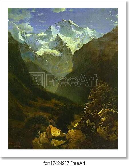 Free art print of View of the Swiss Alps from Interlaken by Alexey Savrasov Free art print of View of the Swiss Alps from Interlaken by Alexey Savrasov