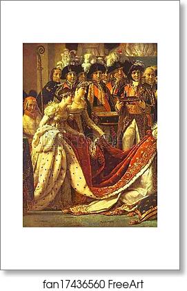 Free art print of Consecration of the Emperor Napoleon I and Coronation of the Empress Josephine in the Cathedral of Notre-Dame de Paris on 2 December 1804. Detail by Jacques-Louis David Free art print of Consecration of the Emperor Napoleon I and Coronation of the Empress Josephine in the Cathedral of Notre-Dame de Paris on 2 December 1804. Detail by Jacques-Louis David