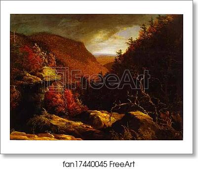 Free art print of The Clove, Catskills by Thomas Cole