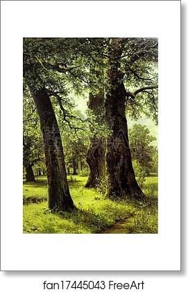 Free art print of Oaks by Ivan Shishkin