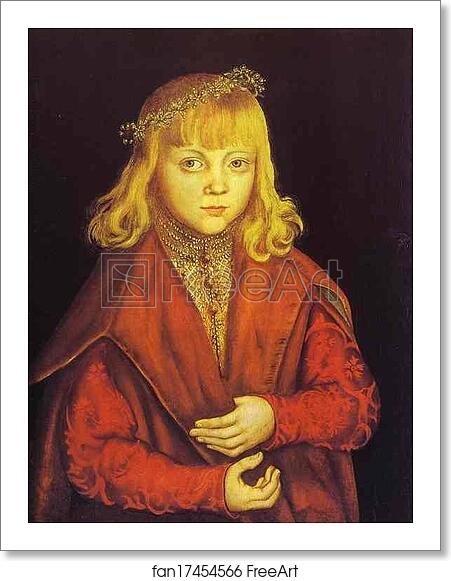 Free art print of Portrait of a Prince of Saxony by Lucas Cranach The Elder Free art print of Portrait of a Prince of Saxony by Lucas Cranach The Elder