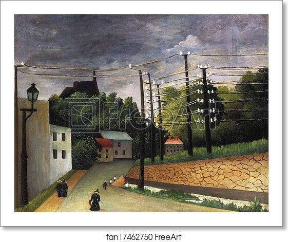 Free art print of View of Malakoff, Paris Region by Henri Rousseau Free art print of View of Malakoff, Paris Region by Henri Rousseau