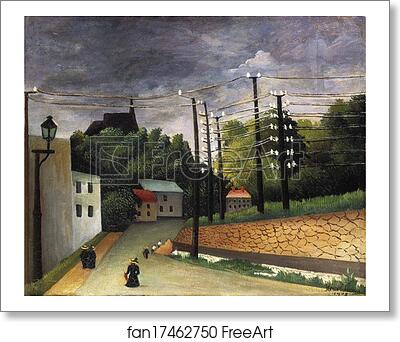 Free art print of View of Malakoff, Paris Region by Henri Rousseau Free art print of View of Malakoff, Paris Region by Henri Rousseau
