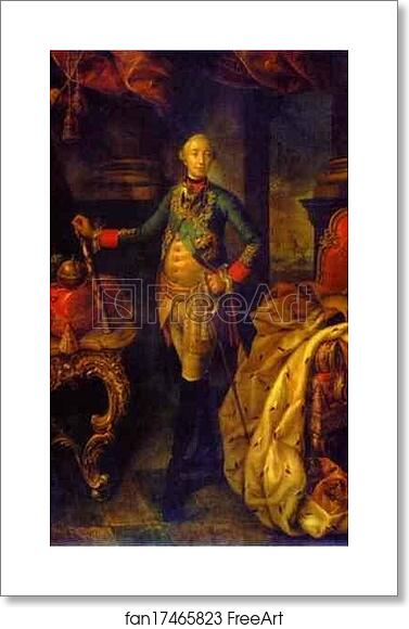 Free art print of Portrait of Emperor Peter III by Aleksey Antropov