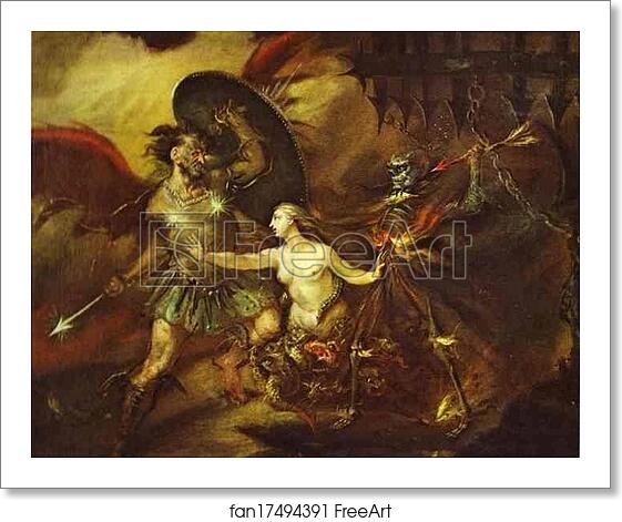 Free art print of Satan, Sin and Death by William Hogarth Free art print of Satan, Sin and Death by William Hogarth