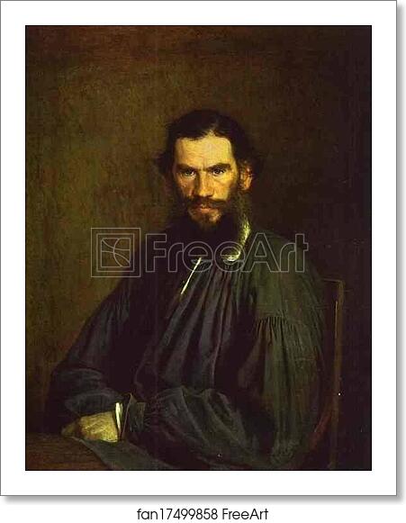 Free art print of Portrait of Leo Tolstoy by Ivan Kramskoy