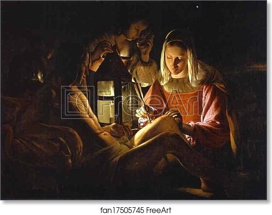 Free art print of St. Sebastian with Lantern by Georges De La Tour