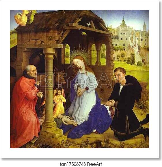 Free art print of Middelburg Altarpiece. Nativity. Detail by Rogier Van Der Weyden Free art print of Middelburg Altarpiece. Nativity. Detail by Rogier Van Der Weyden