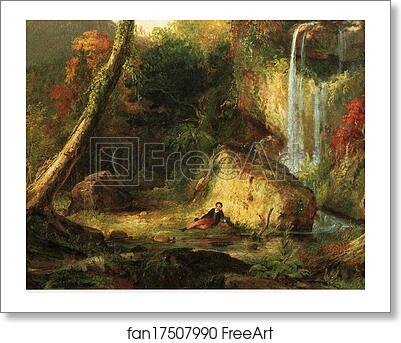 Free art print of Autumn Landscape (Mount Chocorua). Detail by Thomas Cole