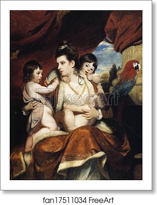 Free art print of Lady Cockburn and Her Three Eldest Sons by Sir Joshua Reynolds