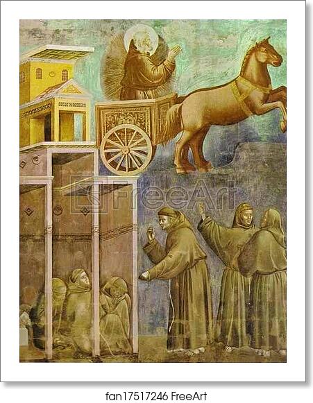 Free art print of The Vision of the Chariot of Fire by Giotto Free art print of The Vision of the Chariot of Fire by Giotto