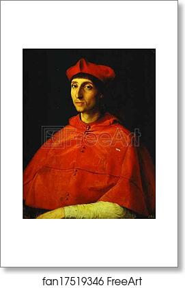 Free art print of Portrait of a Cardinal by Raphael