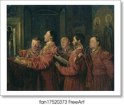 Free art print of Singing in a Choir by Vladimir Makovsky Free art print of Singing in a Choir by Vladimir Makovsky
