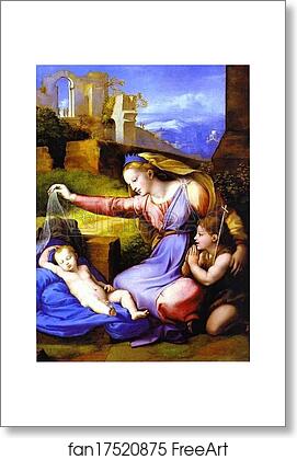 Free art print of The Virgin with the Veil by Raphael
