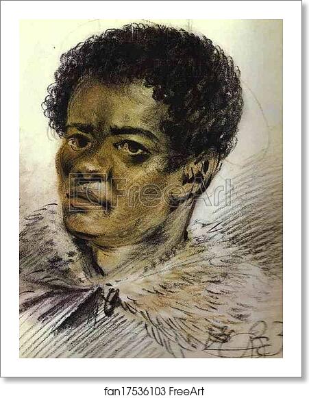 Free art print of Portrait of a Negro, Orlovski's Servant by Alexander Orlowski Free art print of Portrait of a Negro, Orlovski's Servant by Alexander Orlowski