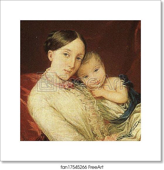 Free art print of Grand Duchess Maria Nikolaevna with Her Children. Detail by Christina Robertson Free art print of Grand Duchess Maria Nikolaevna with Her Children. Detail by Christina Robertson