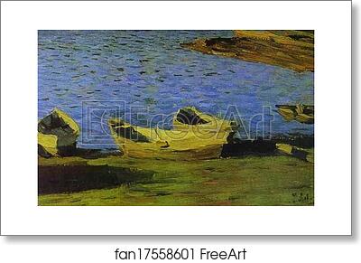 Free art print of By the Riverside by Isaac Levitan