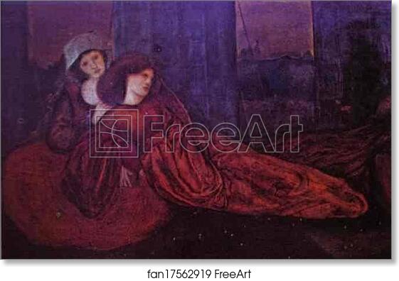 Free art print of Girls in a Meadow. Detail by Sir Edward Coley Burne-Jones