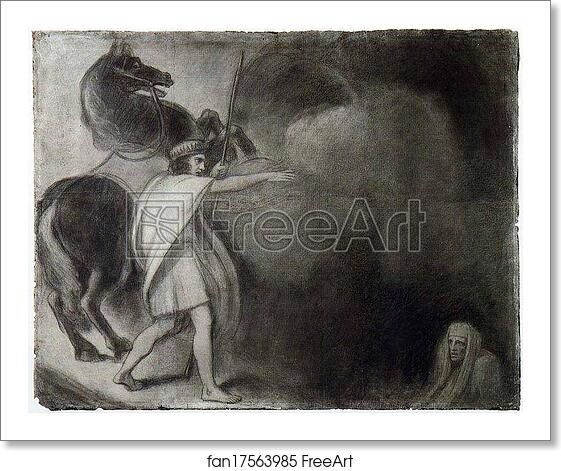 Free art print of The Descent of Odin by George Romney Free art print of The Descent of Odin by George Romney